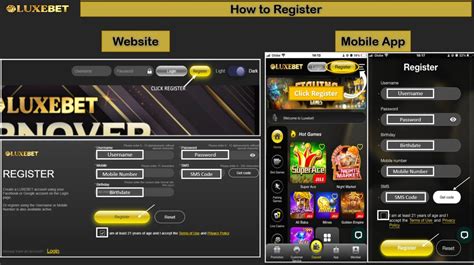 luxebet casino login registration